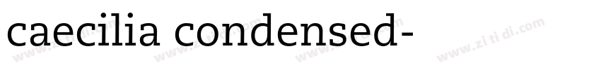 caecilia condensed字体转换